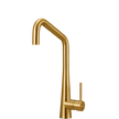 Essente 316 Stainless Steel Square Goose Neck Mixer in Brushed Gold