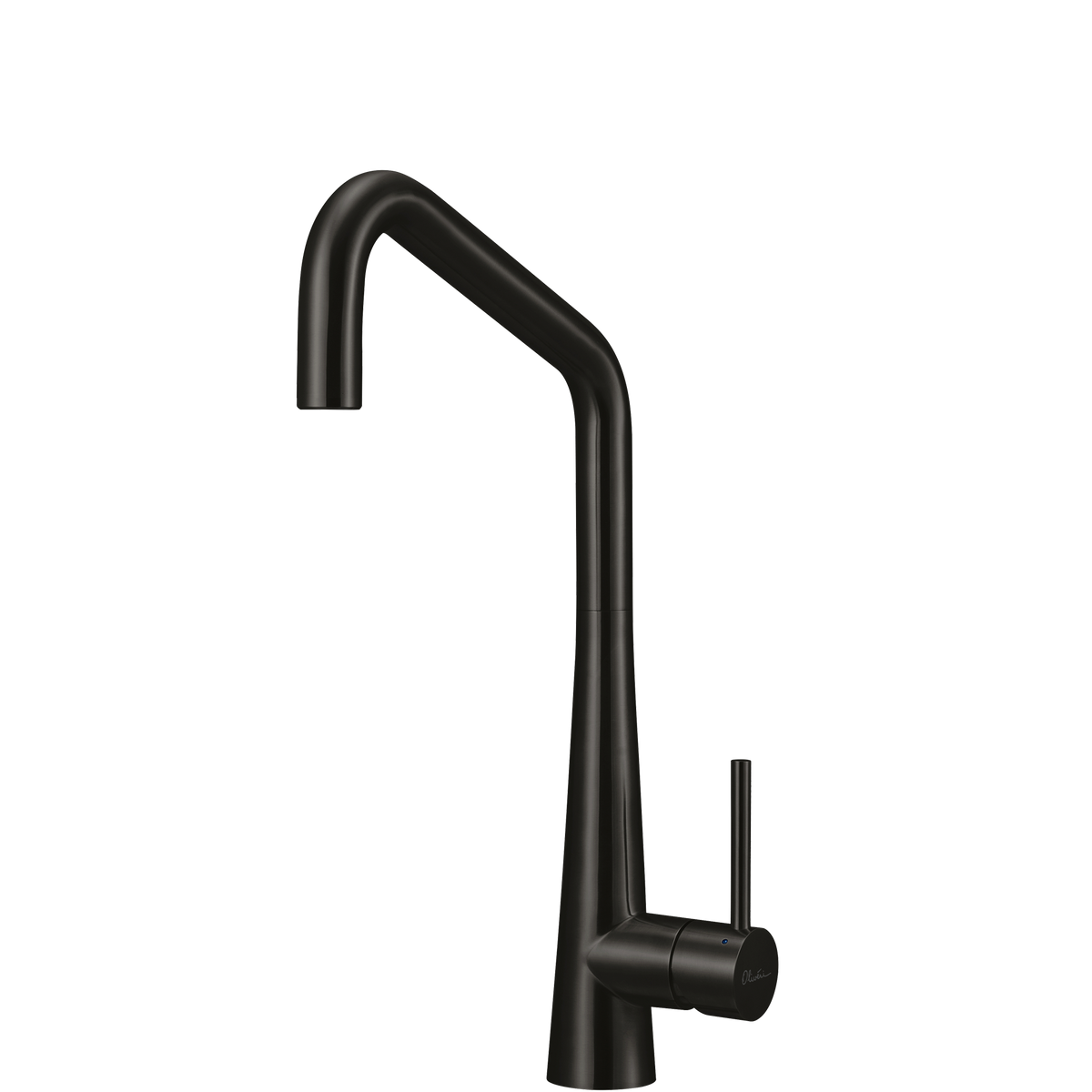 Essente 316 Stainless Steel Square Goose Neck Mixer in Brushed Black