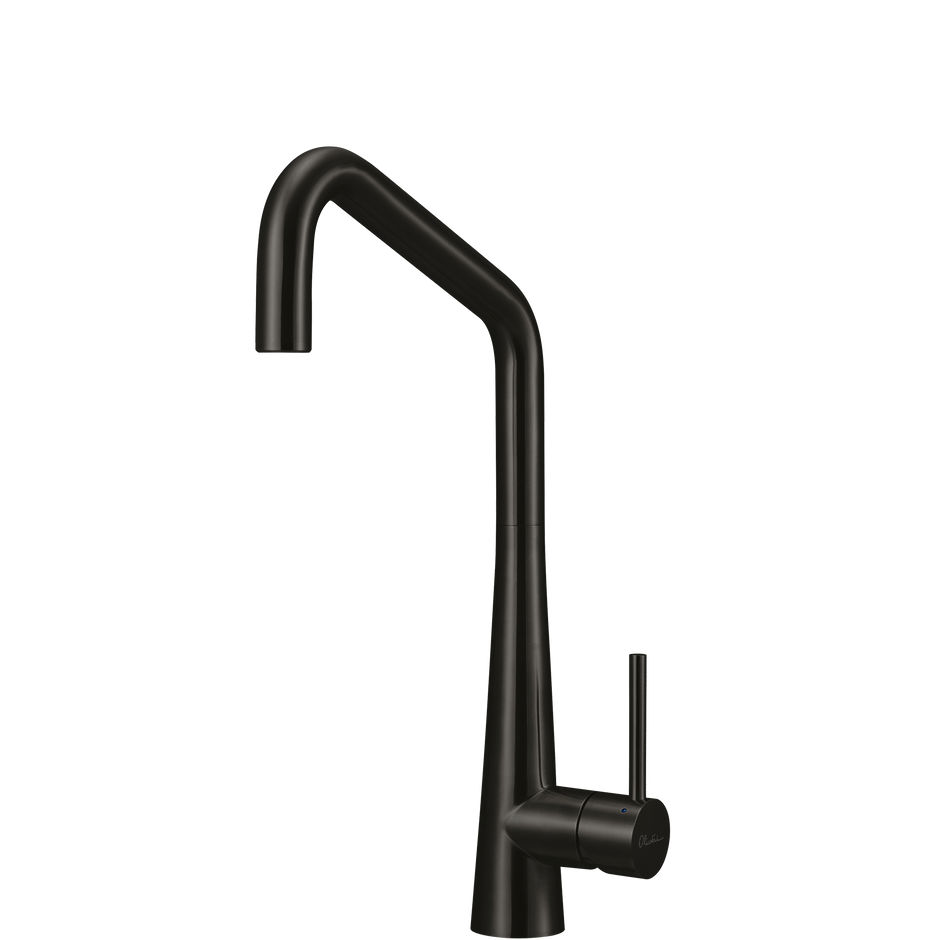 Essente 316 Stainless Steel Square Goose Neck Mixer in Brushed Black