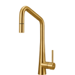 Essente 316 Stainless Steel Square Goose Neck Pull Out Mixer in Brushed Gold