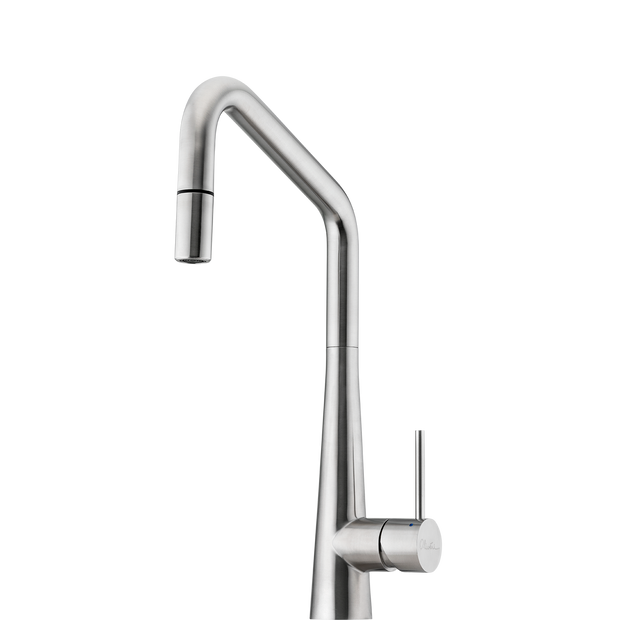 Essente 316 Stainless Steel Square Goose Neck Pull Out Mixer in Stainless Steel