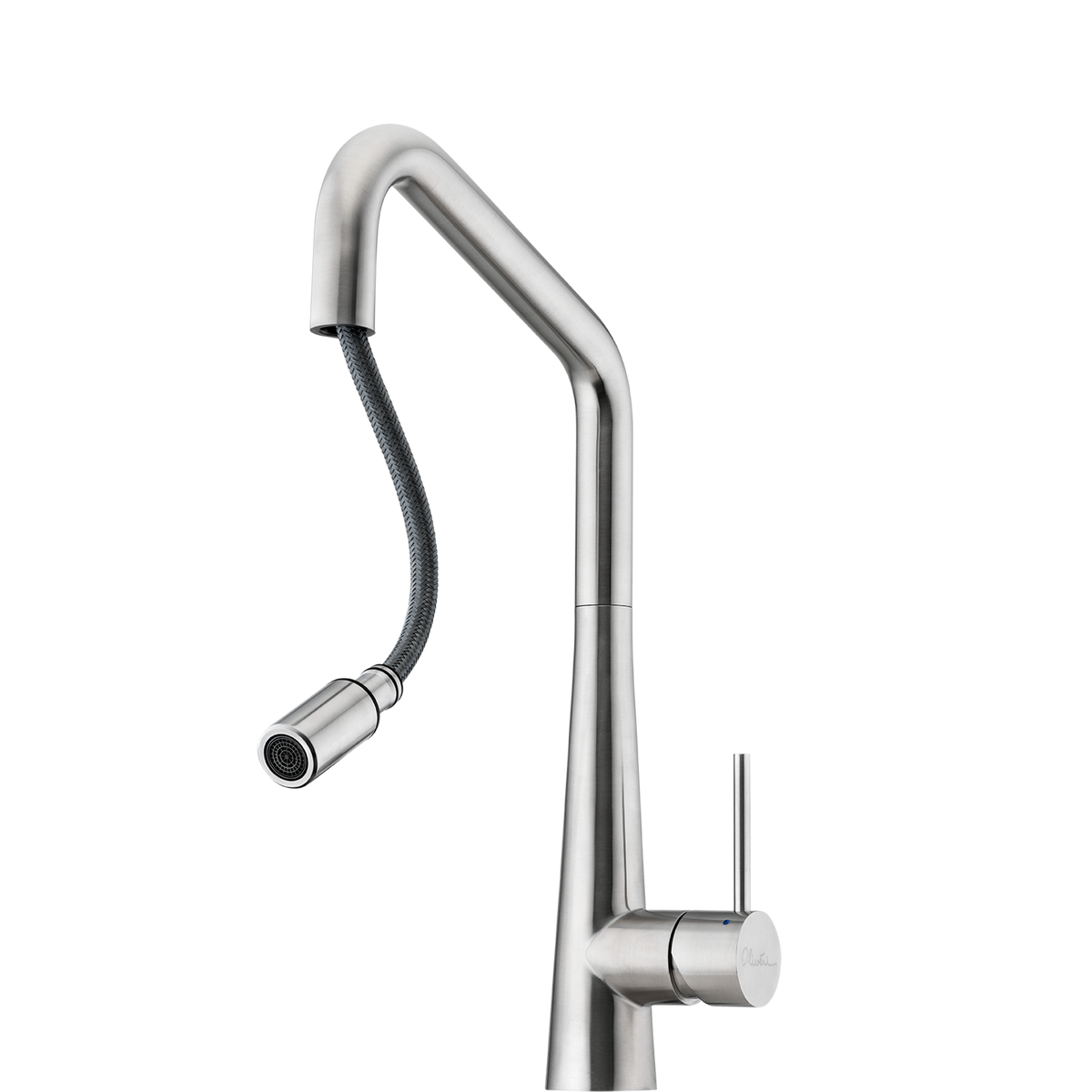 Essente 316 Stainless Steel Square Goose Neck Pull Out Mixer in Stainless Steel view 2