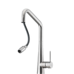 Essente 316 Stainless Steel Square Goose Neck Pull Out Mixer in Stainless Steel view 2