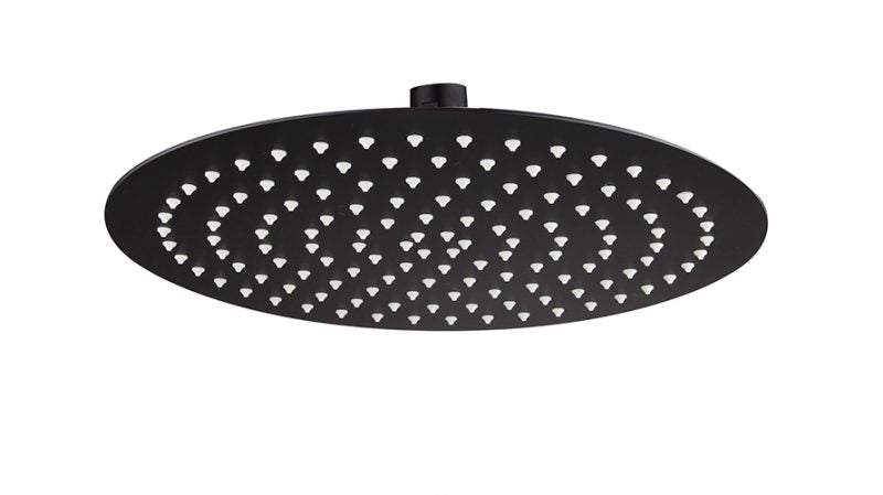Stainless Steel Round Shower Head 300mm - matte-black
