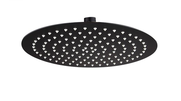Stainless Steel Round Shower Head 300mm - matte-black