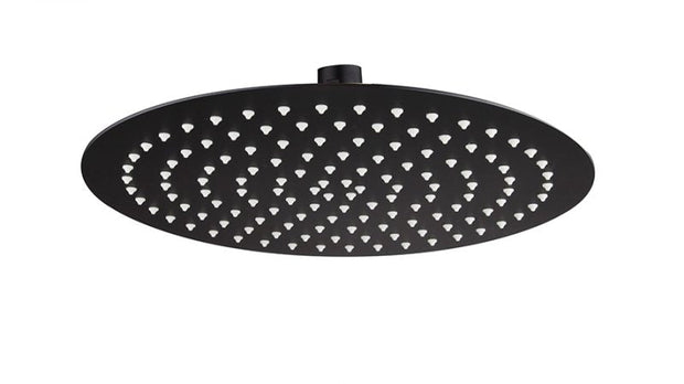Stainless Steel Round Shower Head 300mm Matte Black