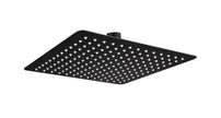Stainless Steel Square Shower Head 300mm Matte Black