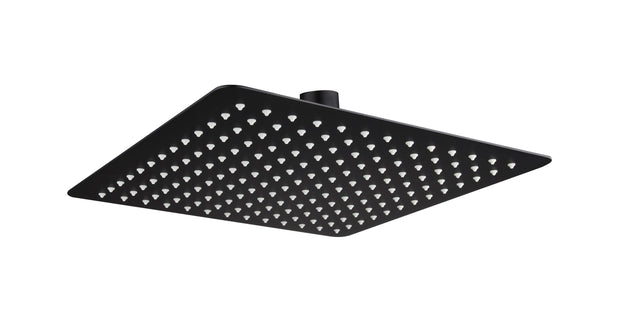 Stainless Steel Square Shower Head 300mm Matte Black