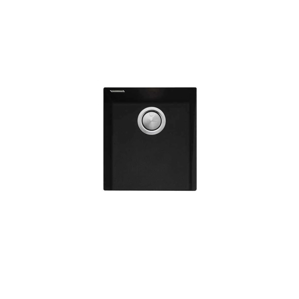 Santorini Standard Bowl Undermount Sink in Black