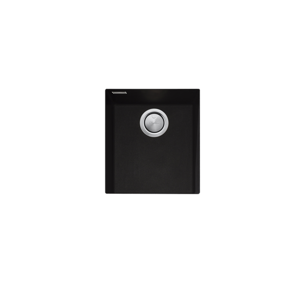 Santorini Standard Bowl Undermount Sink in Black