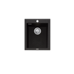 Santorini Standard Bowl Topmount Sink in Black