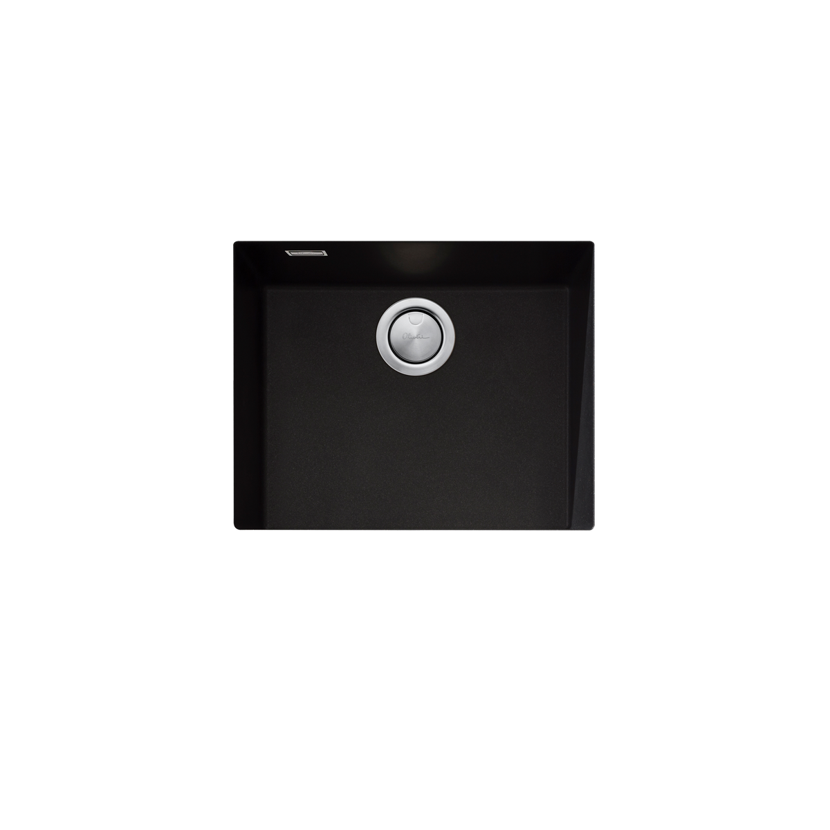 Santorini Large Bowl Undermount Sink in Black