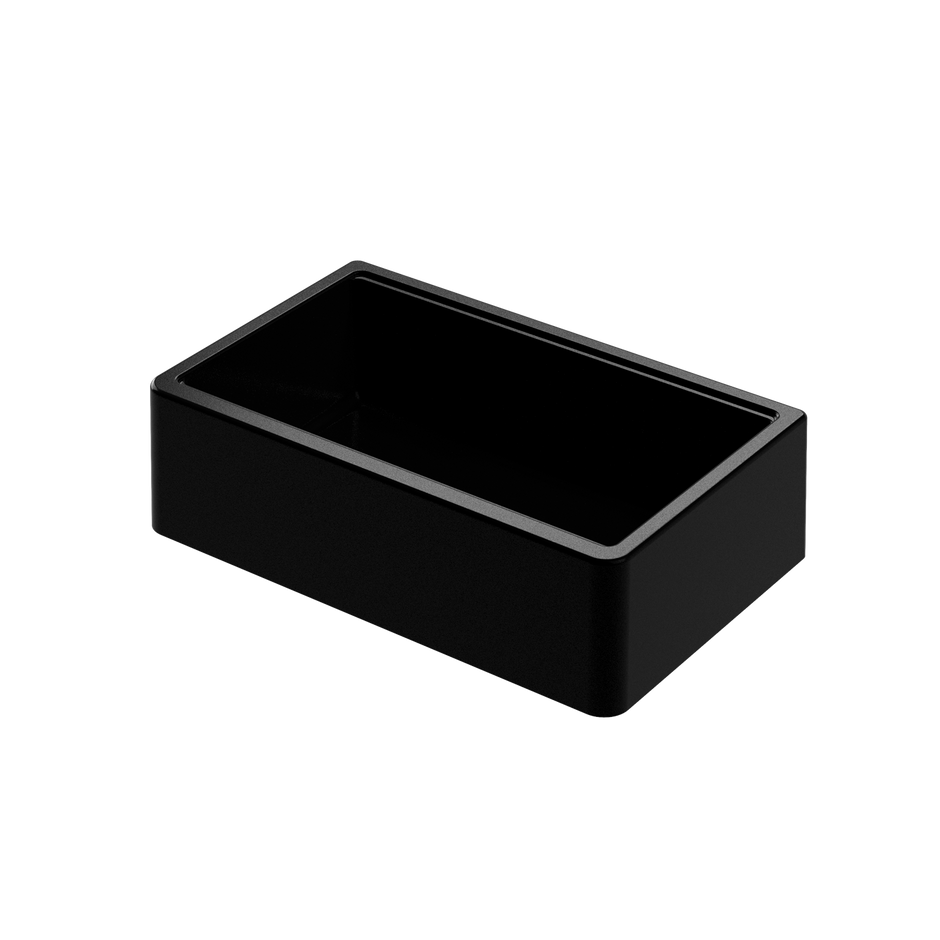 Santorini Farmhouse Undermount Sink in Black