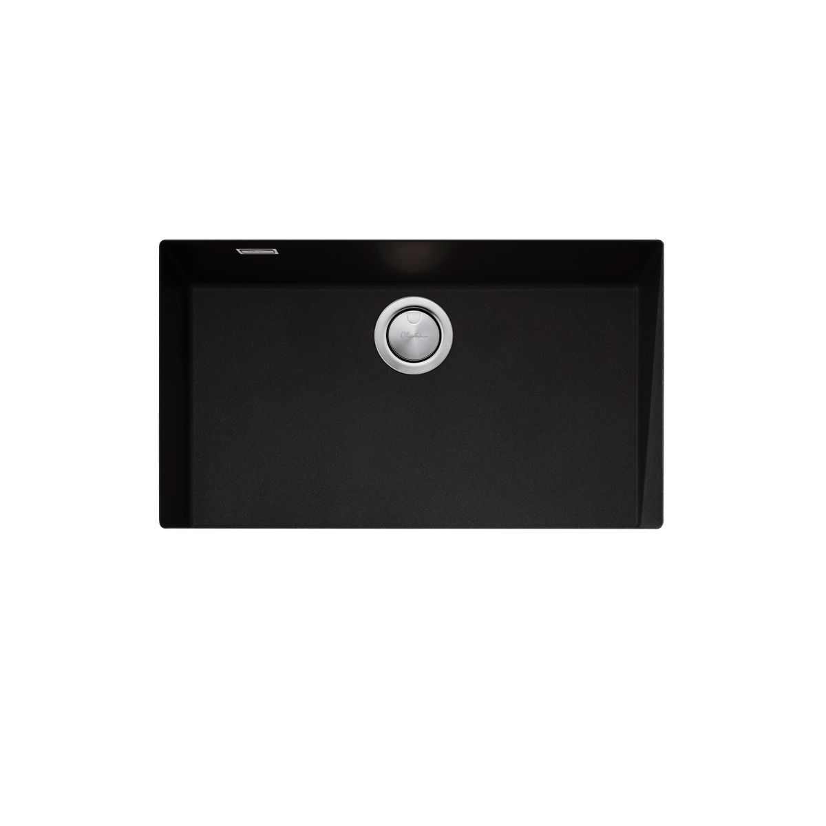 Santorini Black Mega Bowl Undermount Sink