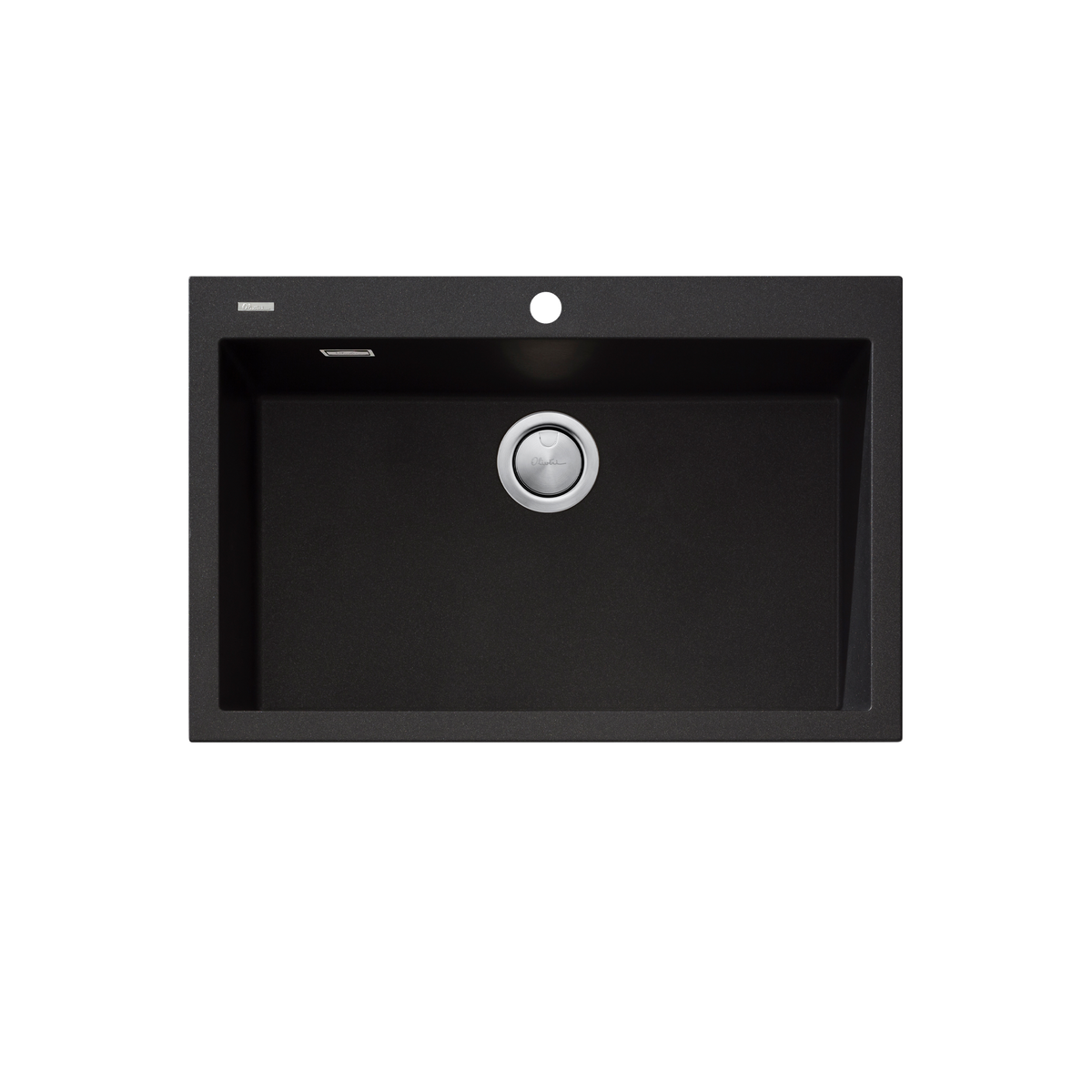 Santorini Black Mega Bowl Topmount Sink