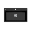 Santorini Topmount Workstation Sink in Black