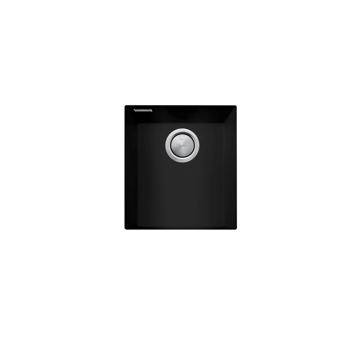 Santorini Standard Bowl Undermount Sink in Matte Black