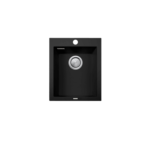 Santorini Standard Bowl Topmount Sink in Matte Black