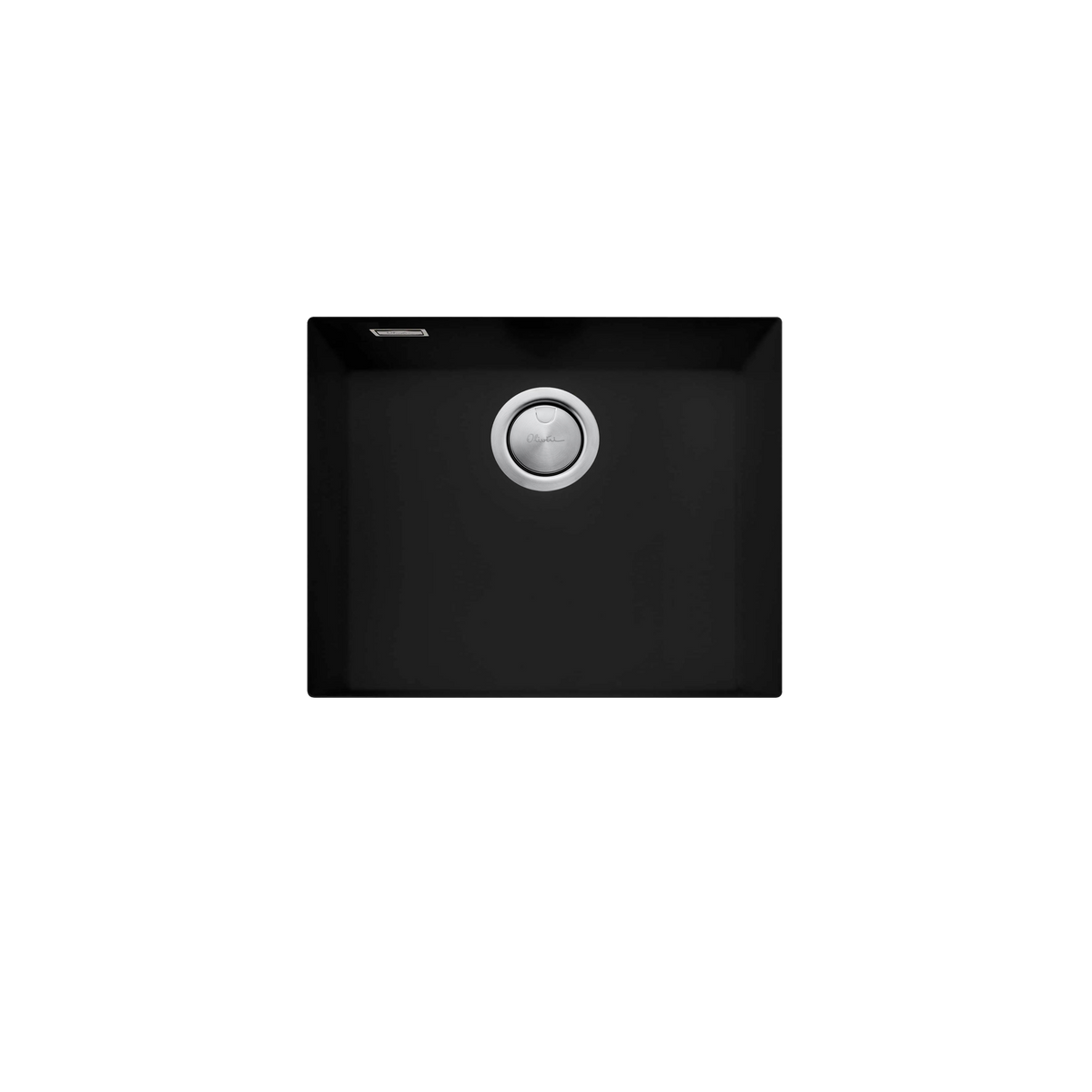 Santorini Large Bowl Undermount Sink in Matte Black