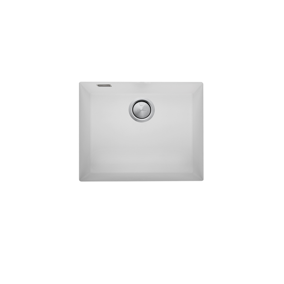 Santorini Large Bowl Undermount Sink in White