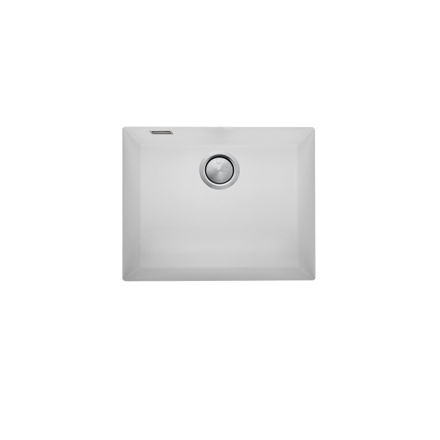 Santorini Large Bowl Undermount Sink in White
