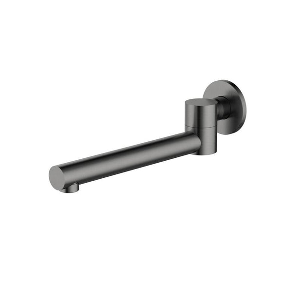 Star Swivel Bath Spout - gun-metal