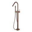 Star Freestanding Bath Mixer With Hand Shower - champagne