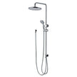 Star Twin Hose Shower Column Set - chrome