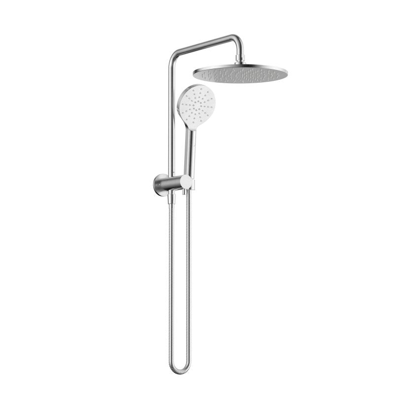Star Compact Half Shower Column Set - brushed-chrome
