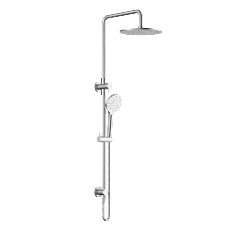Star Luxury Shower Column Set - brushed-chrome