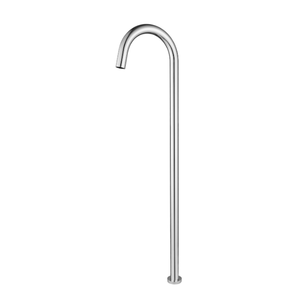 Star Freestanding Bath Spout - chrome