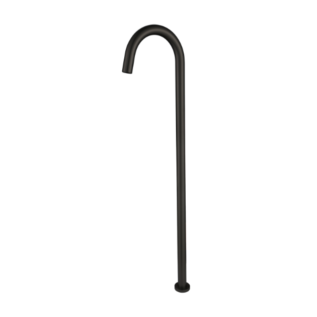 Star Freestanding Bath Spout - matte-black