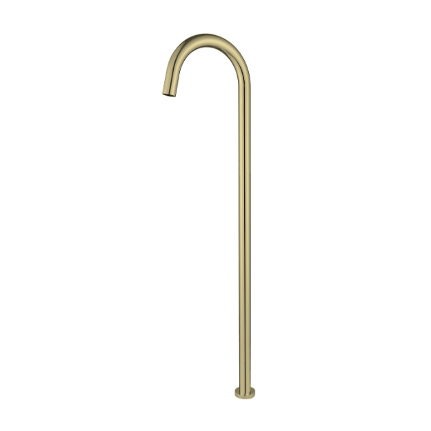 Star Freestanding Bath Spout - brushed-bronze