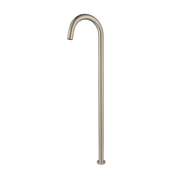 Star Freestanding Bath Spout - brushed-nickel