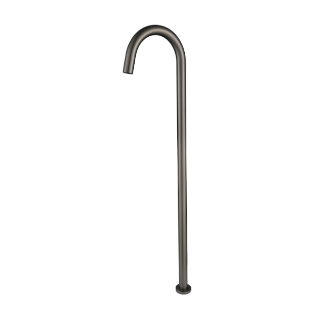Star Freestanding Bath Spout - gun-metal