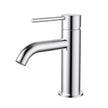 Star Mini Basin Mixer Curved Spout - chrome