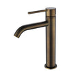 Star Mini Mid-Rise Basin Mixer Curved Spout - antique-brass