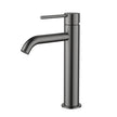 Star Mini Mid-Rise Basin Mixer Curved Spout - gun-metal