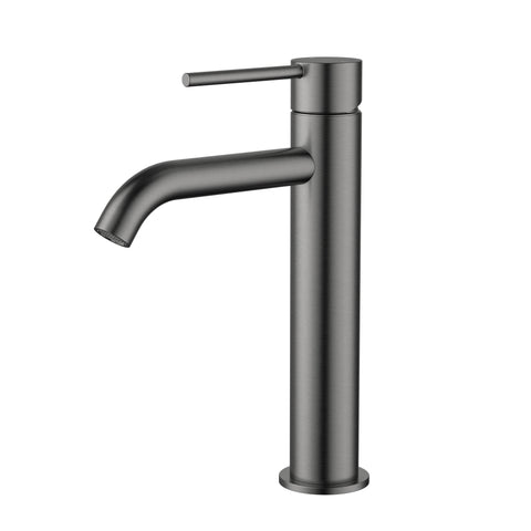 Modern National Star Mini Mid-Rise Basin Mixer Curved Spout
