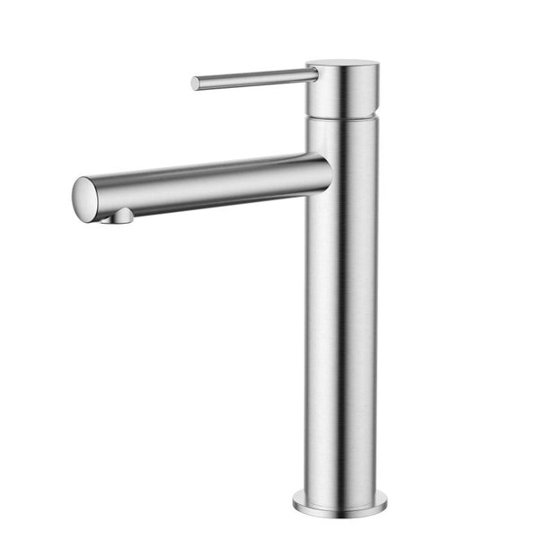 Star Mini Mid Rise Basin Mixer - brushed-chrome