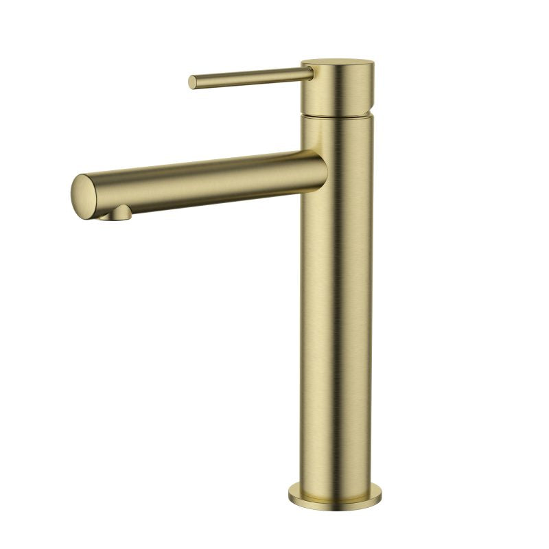 Star Mini Mid Rise Basin Mixer - brushed-bronze