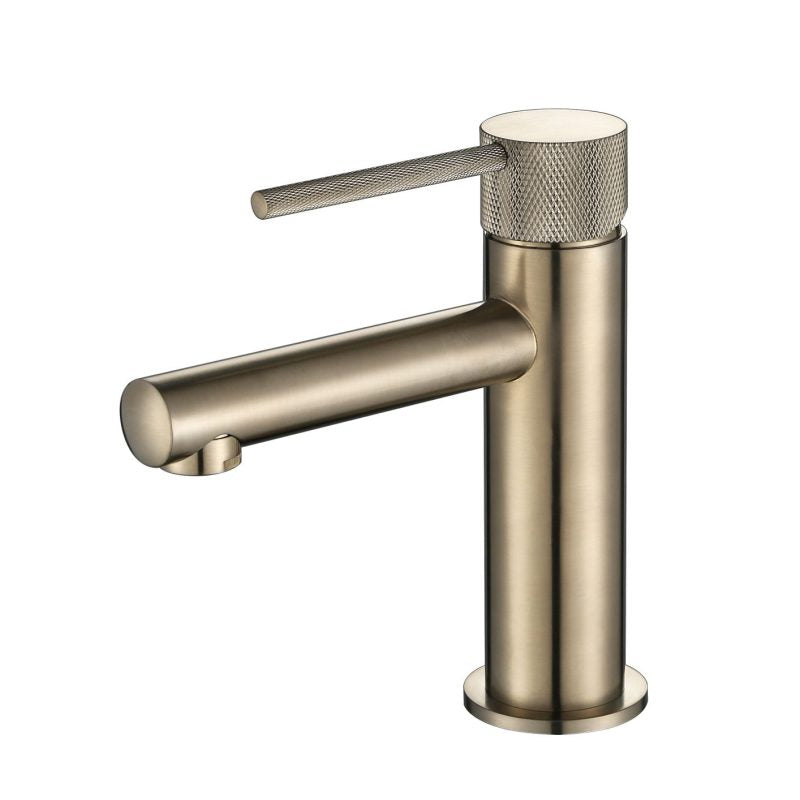 Star Mini Basin Mixer With Knurled Handle - brushed-nickel