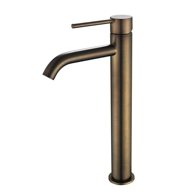 Star Mini High Rise Basin Mixer Curved Spout