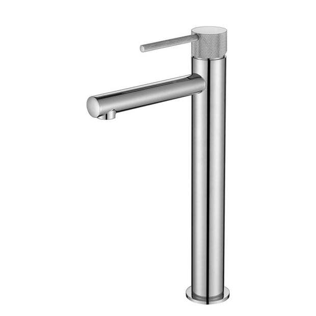 Star Mini High Rise Basin Mixer With Knurled Handle - chrome