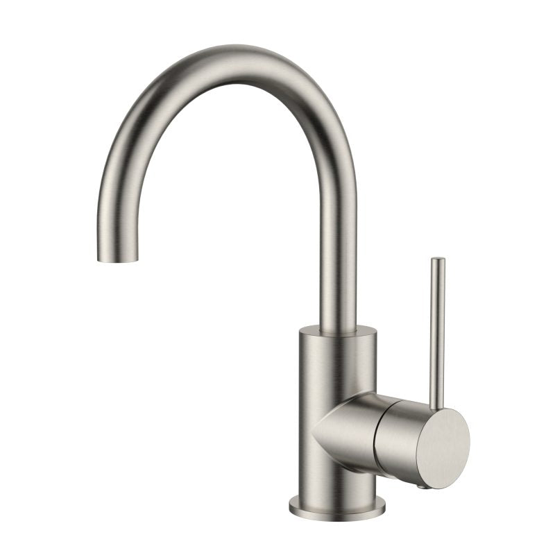 Star Mini Basin/Kitchen Mixer - brushed-nickel