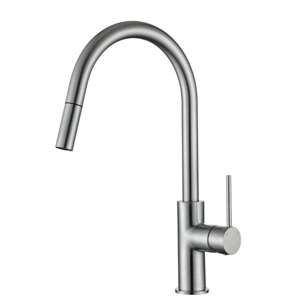 Star Mini Pull-Out Kitchen Mixer - brushed-chrome