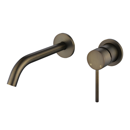 Star Mini Wall Combination Small Backplate - antique-brass