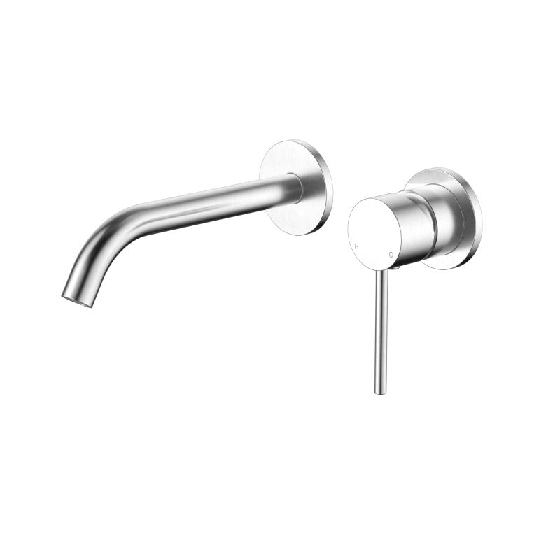 Star Mini Wall Combination Small Backplate - brushed-chrome