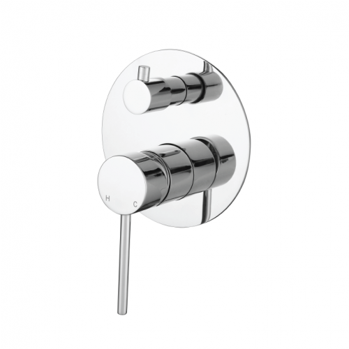 Star Mini Shower Diverter Mixer - chrome