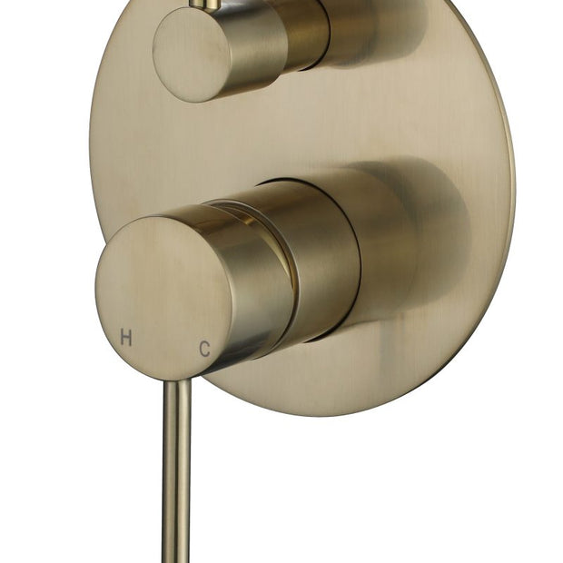 Star Mini Shower Diverter Mixer - brushed-bronze